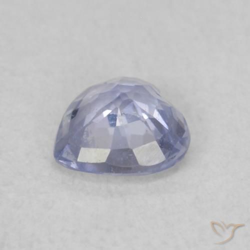 Zafiro Azul claro natural de 0.37 ct, Corazón, VS