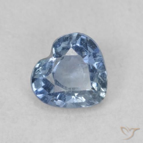 Zafiro Azul natural de 0.41 ct, Corazón, VS