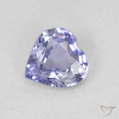 0.30ct Natural Azul claro Zafiro, Corazón, VS
