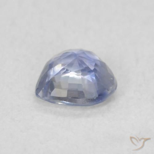Zafiro Celeste natural de 0.34 ct, Corazón, VVS-VS