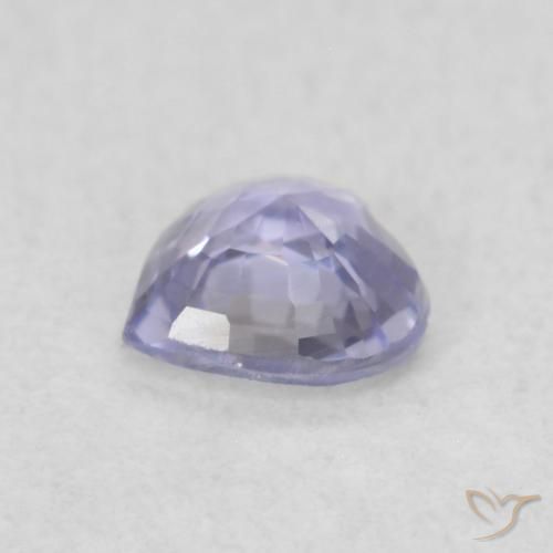 Zafiro Azul claro natural de 0.38 ct, Corazón, VVS-VS