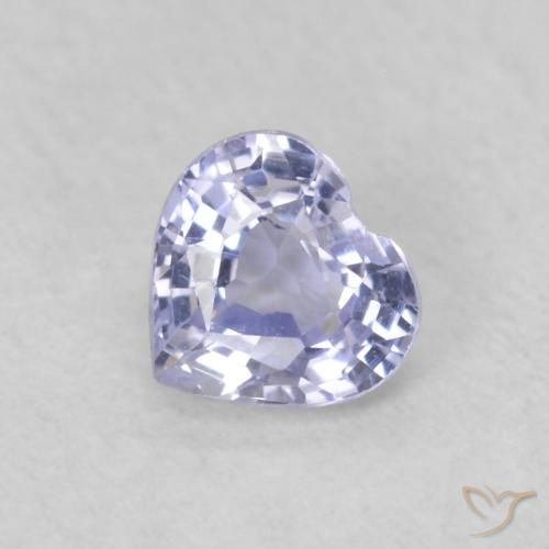 0.36ct Natural Azul claro Zafiro, Corazón, VVS-VS