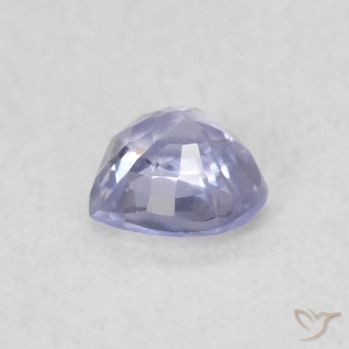 Zafiro Azul claro natural de 0.36 ct, Corazón, VVS-VS
