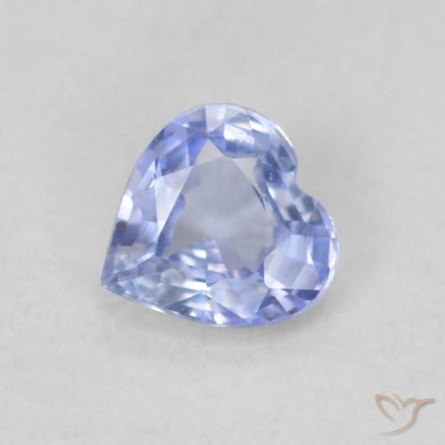 0.30ct Natural Azul pastel Zafiro, Corazón, VVS-VS