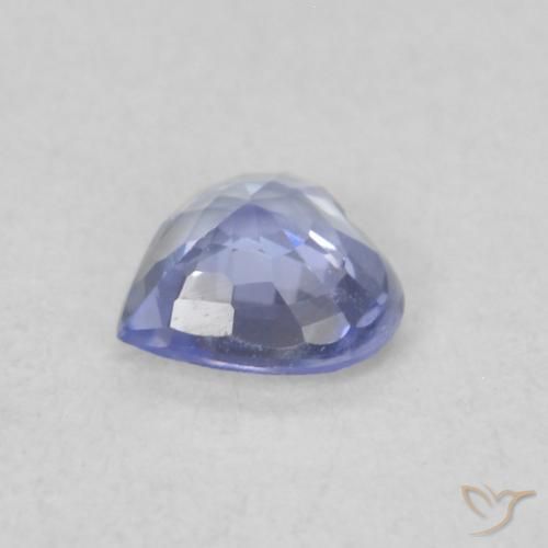Zafiro Azul pastel natural de 0.30 ct, Corazón, VVS-VS