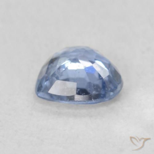 Zafiro Celeste natural de 0.42 ct, Corazón, VS