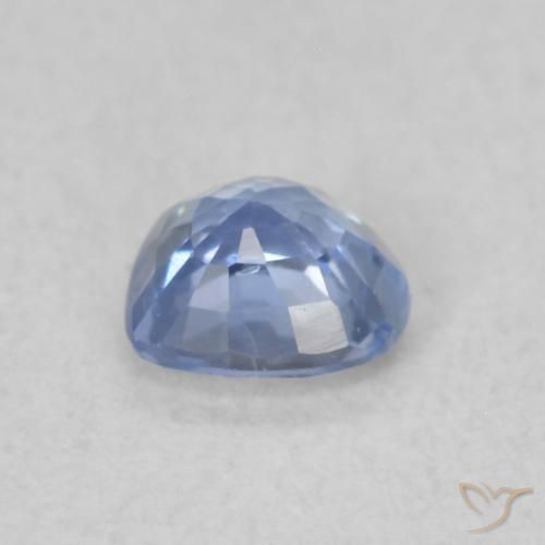 Zafiro Celeste natural de 0.38 ct, Corazón, VS