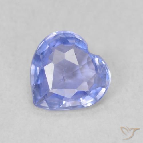 0.37ct Natural Azul violeta Zafiro, Corazón, VS