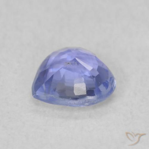 Zafiro Azul violeta natural de 0.37 ct, Corazón, VS