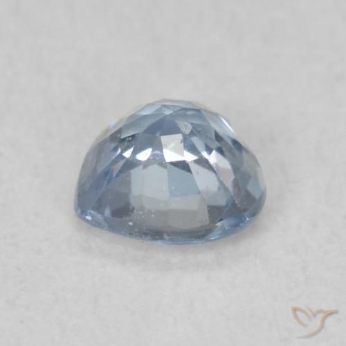 Zafiro Celeste natural de 0.45 ct, Corazón, VS