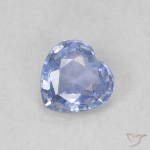 0.31ct Natural Azul pastel Zafiro, Corazón, VS