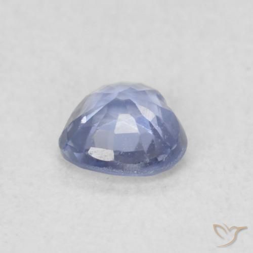 Zafiro Azul pastel natural de 0.31 ct, Corazón, VS