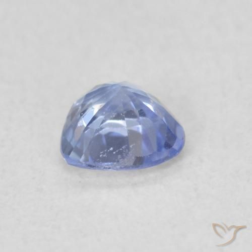 Zafiro Azul pastel natural de 0.34 ct, Corazón, VS