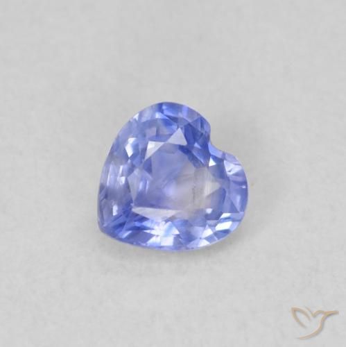0.31ct Natural Azul violeta Zafiro, Corazón, VS