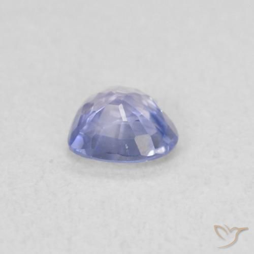 Zafiro Azul violeta natural de 0.31 ct, Corazón, VS