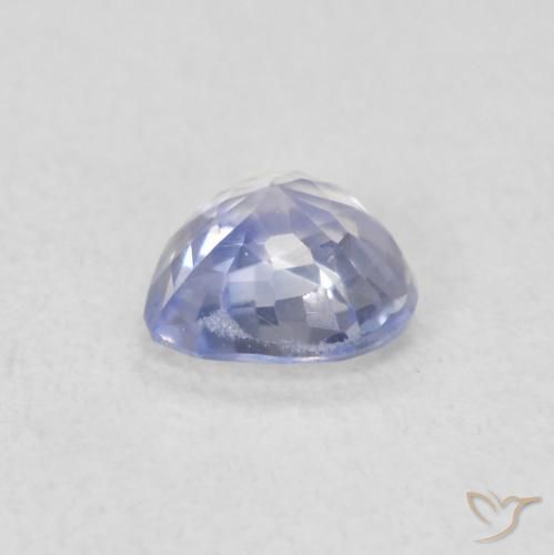 Zafiro Azul pastel natural de 0.48 ct, Corazón, VS