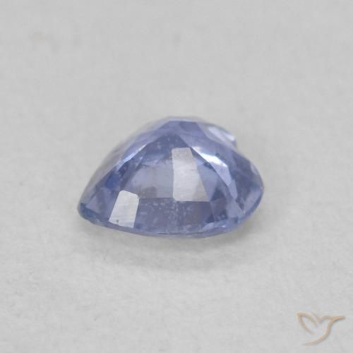 Zafiro Celeste natural de 0.30 ct, Corazón, VS