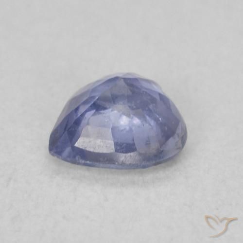 Zafiro Azul claro natural de 0.42 ct, Corazón, VS