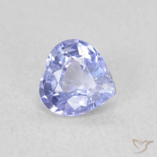 Zafiro Azul claro natural de 0.36 ct, Corazón, VS
