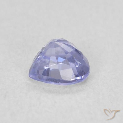 Zafiro Azul claro natural de 0.36 ct, Corazón, VS
