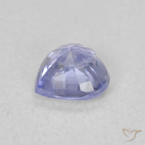 Zafiro Azul claro natural de 0.39 ct, Corazón, VS