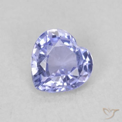 0.34ct Natural Azul claro Zafiro, Corazón, VS