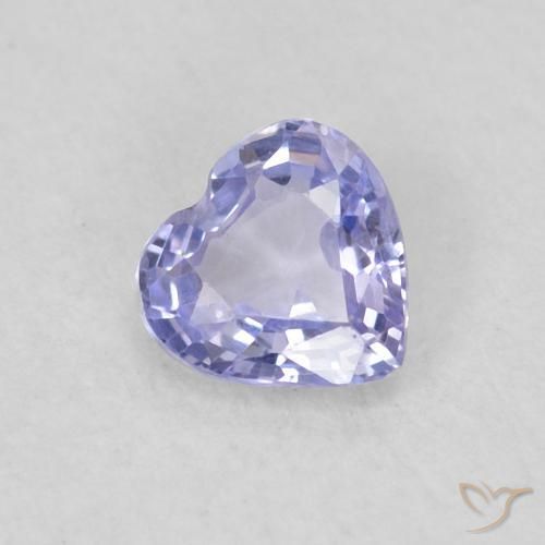 0.28ct Natural Azul claro Zafiro, Corazón, VS