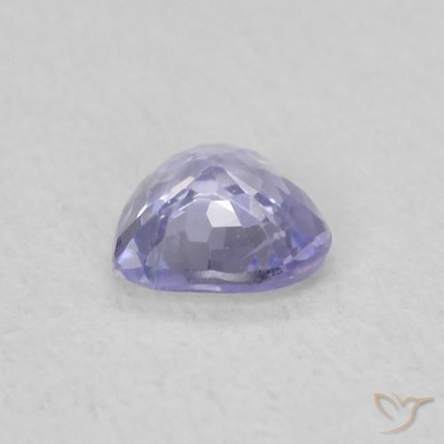 Zafiro Azul claro natural de 0.28 ct, Corazón, VS
