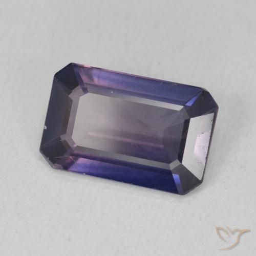Zafiro Azul noche natural de 3.22 ct, Corte Octágono / Esmeralda, VS