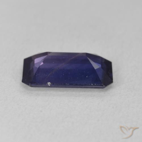Zafiro Azul noche natural de 3.22 ct, Corte Octágono / Esmeralda, VS