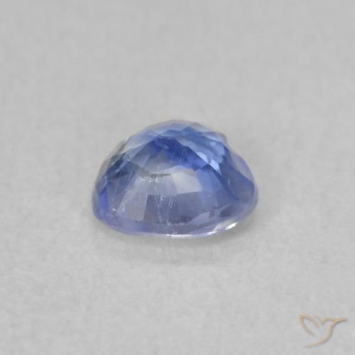 Zafiro Azul pastel natural de 0.41 ct, Corazón, VS