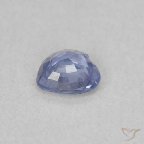 Zafiro Celeste natural de 0.31 ct, Corazón, VS