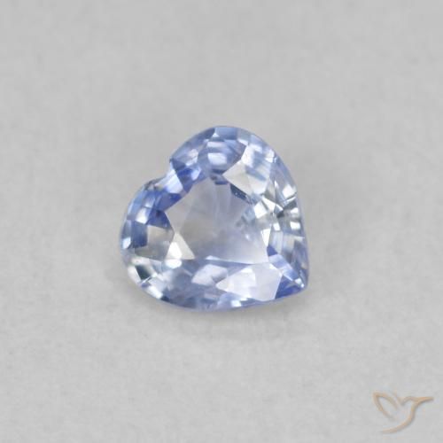 0.31ct Natural Azul pastel Zafiro, Corazón, VS