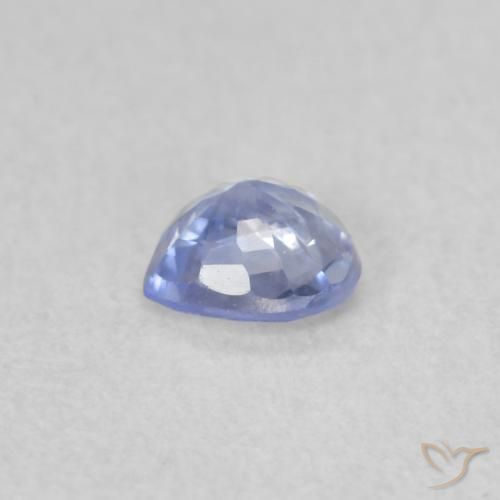 Zafiro Azul pastel natural de 0.31 ct, Corazón, VS