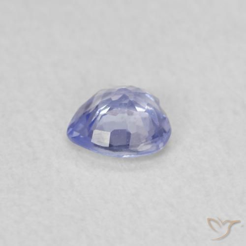 Zafiro Azul pastel natural de 0.25 ct, Corazón, VS