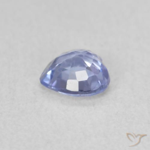 Zafiro Azul pastel natural de 0.37 ct, Corazón, VS
