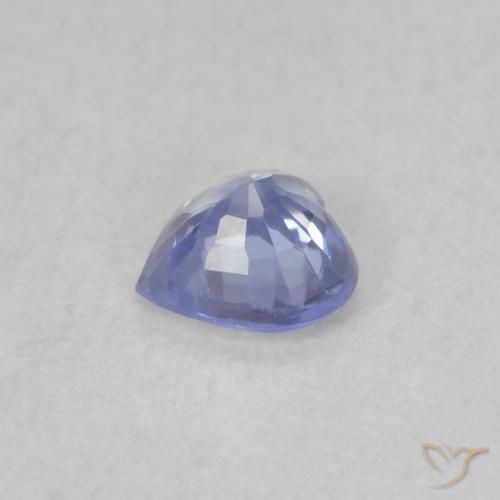 Zafiro Azul pastel natural de 0.34 ct, Corazón, VS