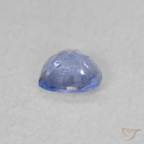 Zafiro Azul pastel natural de 0.35 ct, Corazón, VS