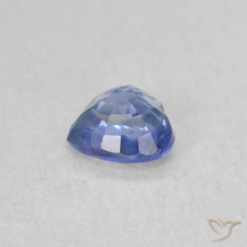 Zafiro Azul pastel natural de 0.36 ct, Corazón, VS
