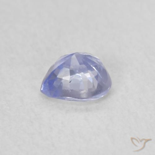 Zafiro Azul pastel natural de 0.38 ct, Corazón, VS