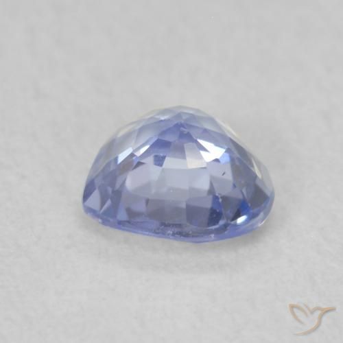 Zafiro Azul pastel natural de 0.49 ct, Corazón, VS