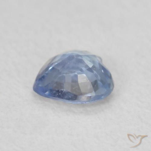 Zafiro Azul pastel natural de 0.38 ct, Corazón, VS
