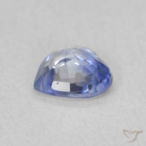 Zafiro Azul pastel natural de 0.38 ct, Corazón, VS