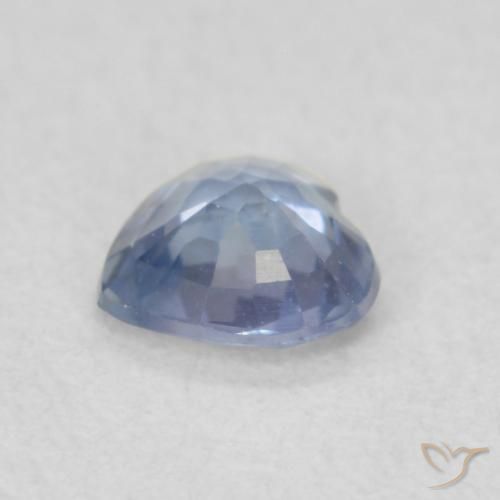 Zafiro Azul claro natural de 0.44 ct, Corazón, VS