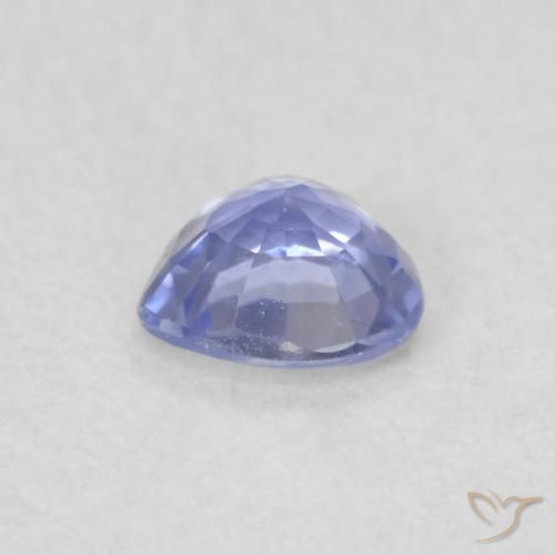 Zafiro Azul claro natural de 0.35 ct, Corazón, VVS-VS