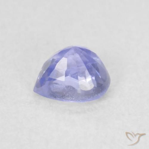 Zafiro Azul claro natural de 0.38 ct, Corazón, VVS-VS
