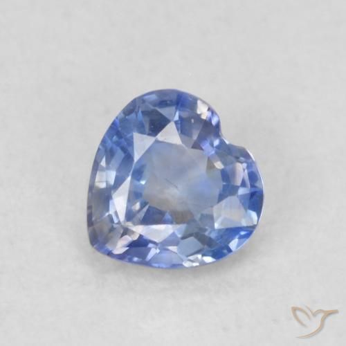 0.36ct Natural Azul oscuro medio Zafiro, Corazón, VVS-VS