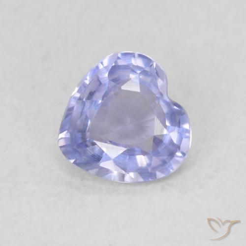 0.36ct Natural Azul claro Zafiro, Corazón, VVS-VS