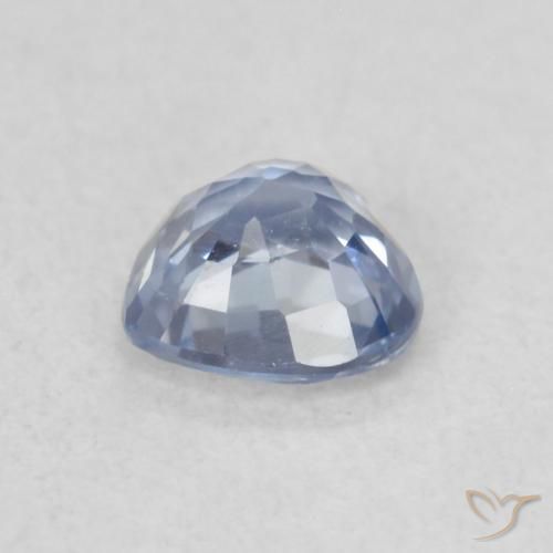 Zafiro Celeste natural de 0.40 ct, Corazón, VVS-VS