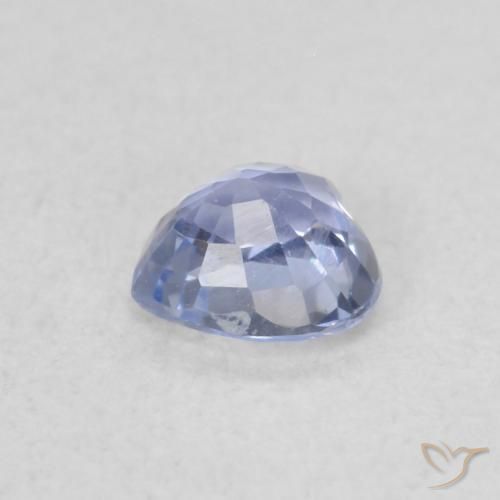 Zafiro Azul pastel natural de 0.36 ct, Corazón, VVS-VS